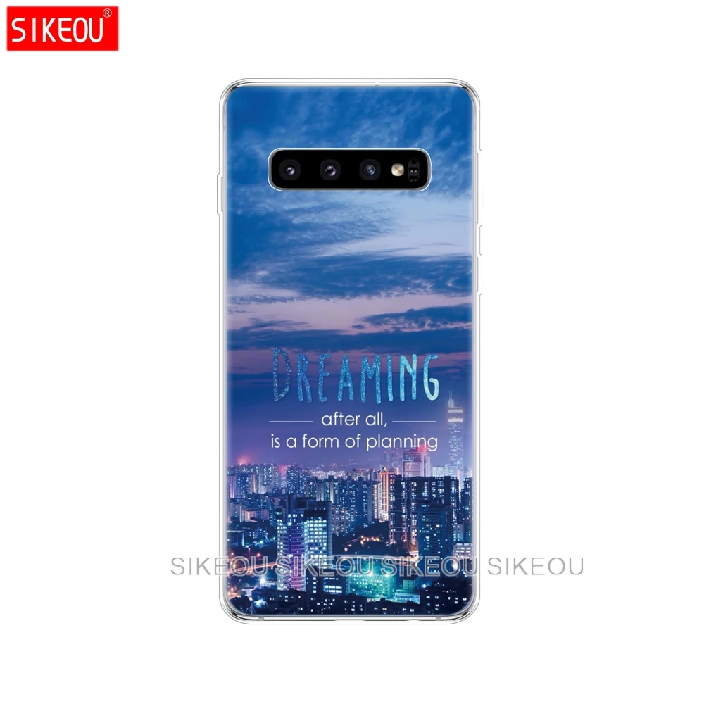 Для Samsung Galaxy S10 чехол S10Plus бампер силиконовый для телефона из ТПУ с принтом &quotS10 E