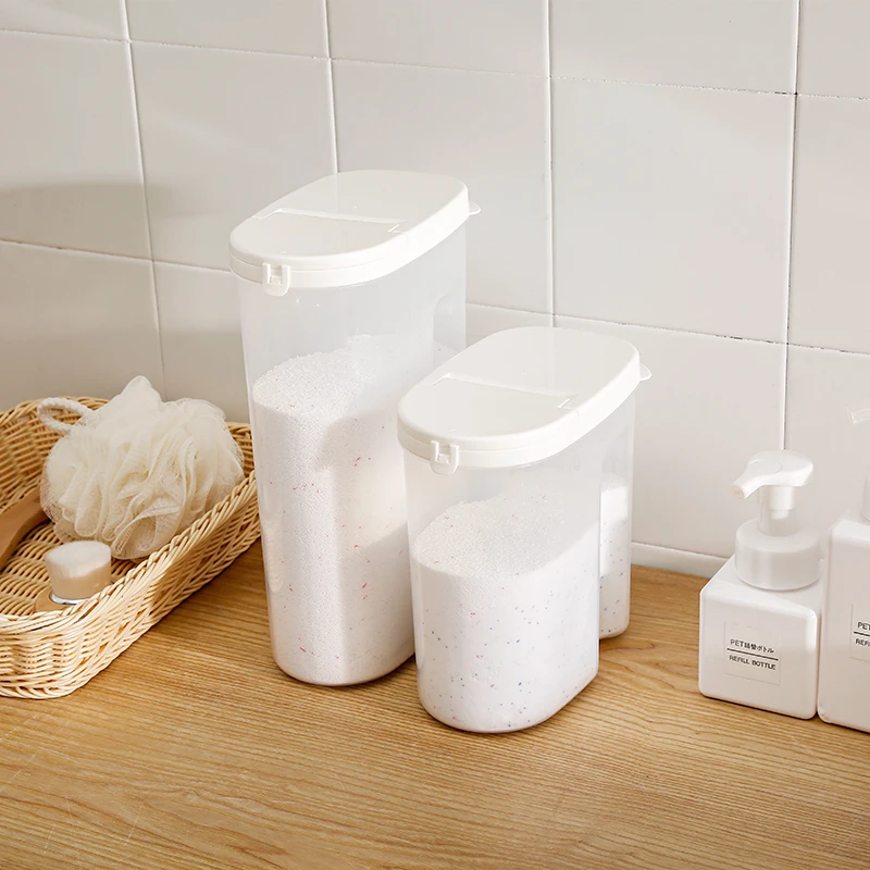 Пластиковый стиральный порошок коробка Бытовая для стирального порошка с