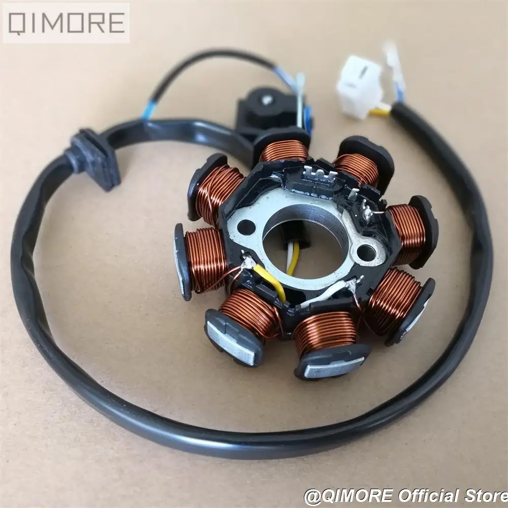 Скутер мопед ATV Go Kart 139QMB GY6 50 60 80 cc 8 полюс 3 провода DC сгорел статор Магнето