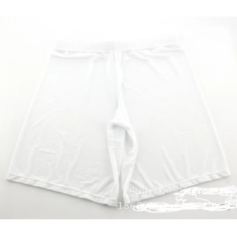 Мужские выпуклые сетчатые ажурные Длинные боксеры дышащие ультратонкие шорты