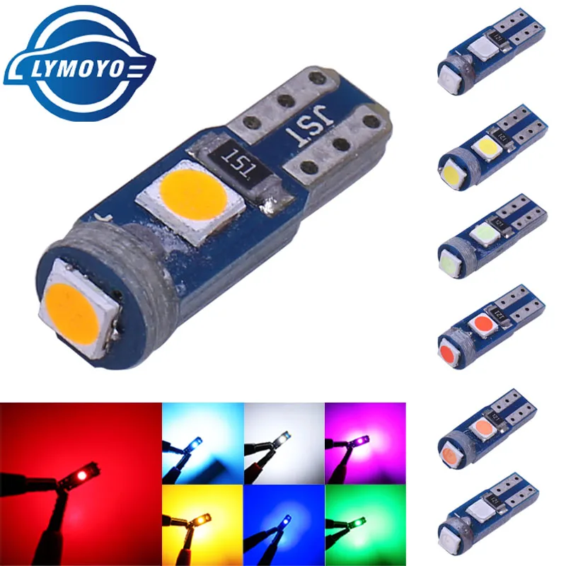 СВЕТОДИОДНЫЙ Автомобильный светильник T5 W3W 3SMD 3030 100 шт. индикатор приборной