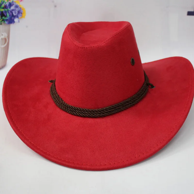 Ковбойская шляпа в западном стиле Мужская кепка для верховой езды модный