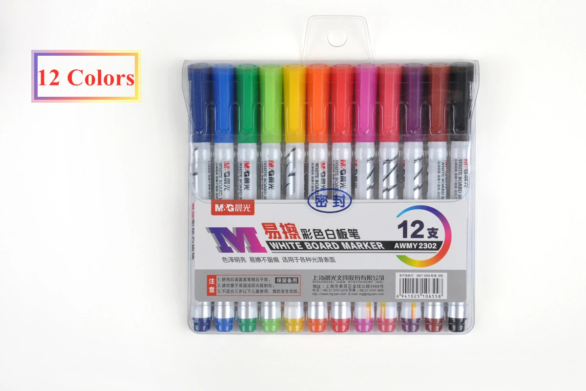 12/8 маркеры для цветной доски карандаш стираемый на водной основе маркер ручка