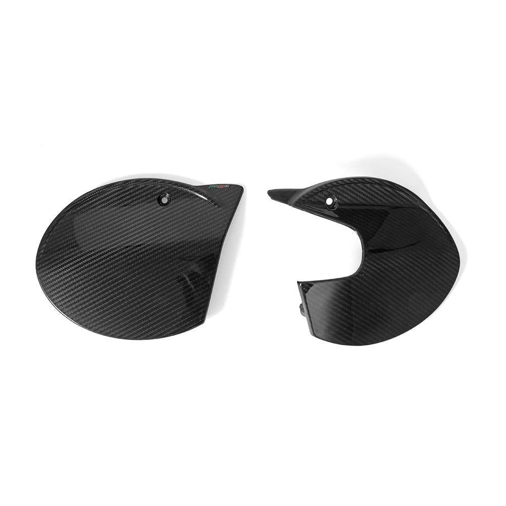 2PCS 100% Carbon Fiber Side Panels Cover Motorcycle Number Plates For Ducati Scrambler Cafe Racer Scramber 800 | Автомобили и