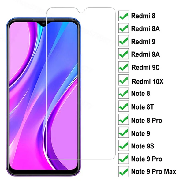 9D 9H закаленное стекло для Xiaomi Redmi 9C 9 9A 8 8A 10X стеклянная защитная пленка на Note 8T 9S Pro