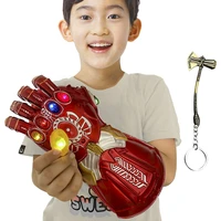 marvel iron man infinity gauntlet glove electronic glove with removable infinity stones for kids halloween birthday gift