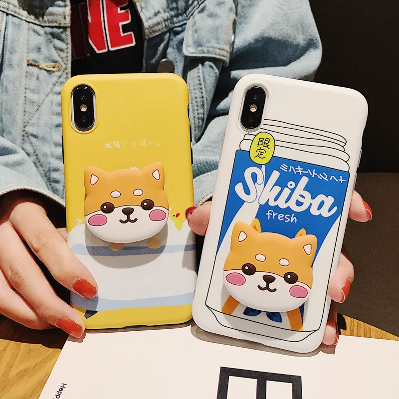 3D каваи японская собака животное Шиба ину чехол для телефона iPhone 11 Pro Max XR Xs X 7 8 6 6S