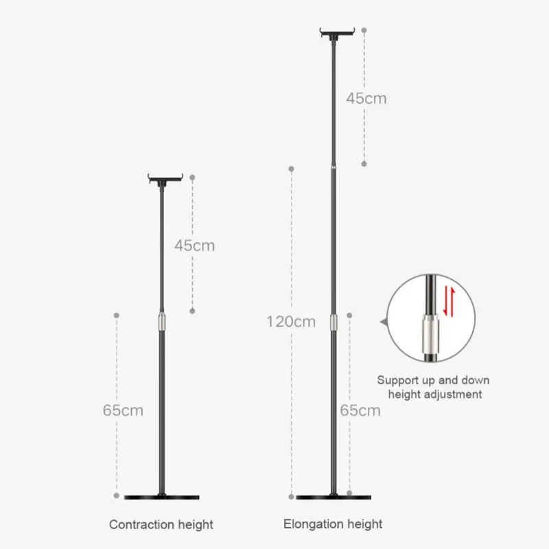 Держатель для телефона подставка мобильного регулируемая напольная кровать