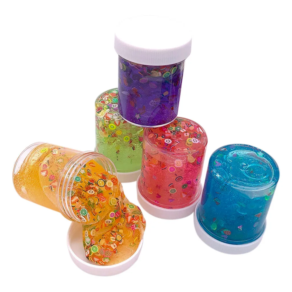 Смешанный цветной слайм Diy Желейная грязь прозрачная детская развивающая