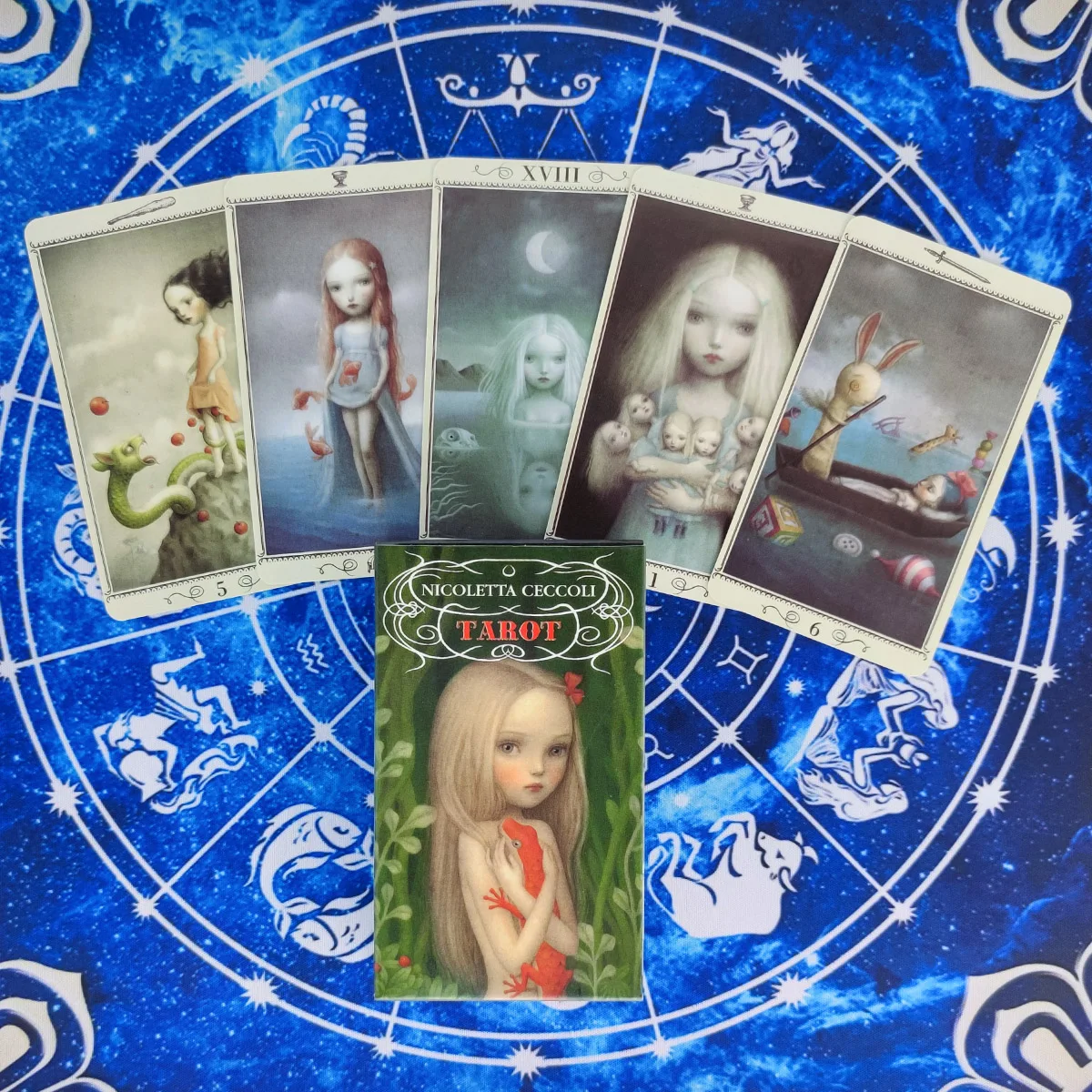 New Nicoletta Ceccoli Tarot Cards Divination Deck Entertainment Parties Board Game Support Drop Shipping 78Pcs/Box | Спорт и