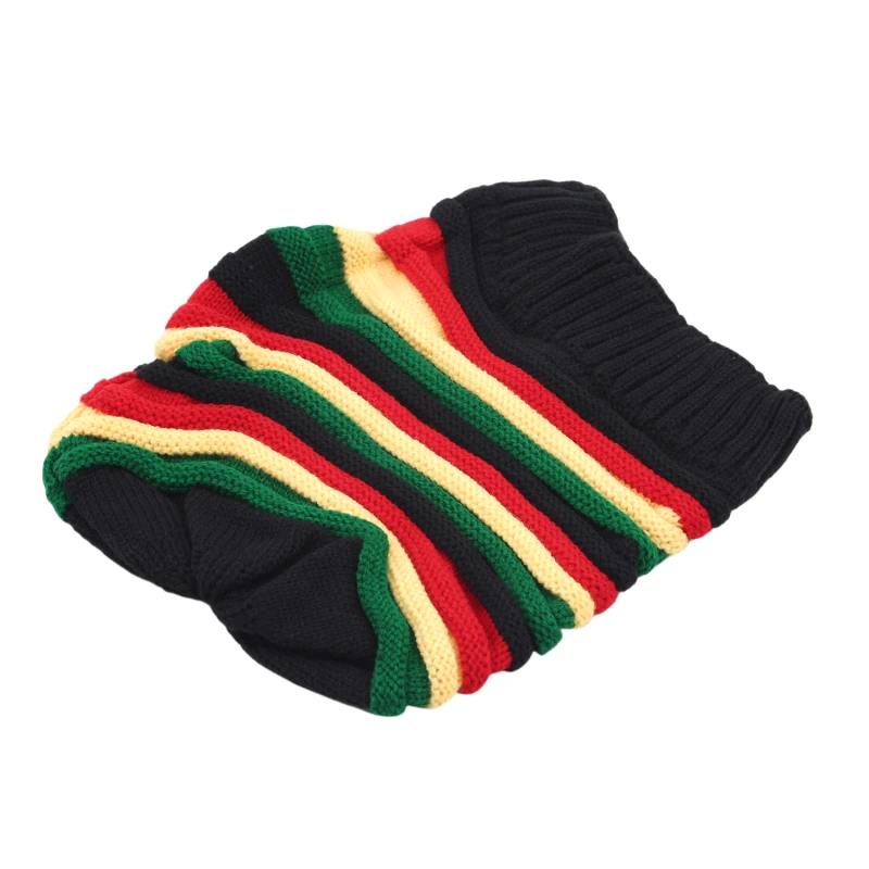 

Jamaica Reggae Gorro Rasta Style Hat Men's Winter Hats Fashion Red Yellow Green Black Autumn Women's Mesh Cap