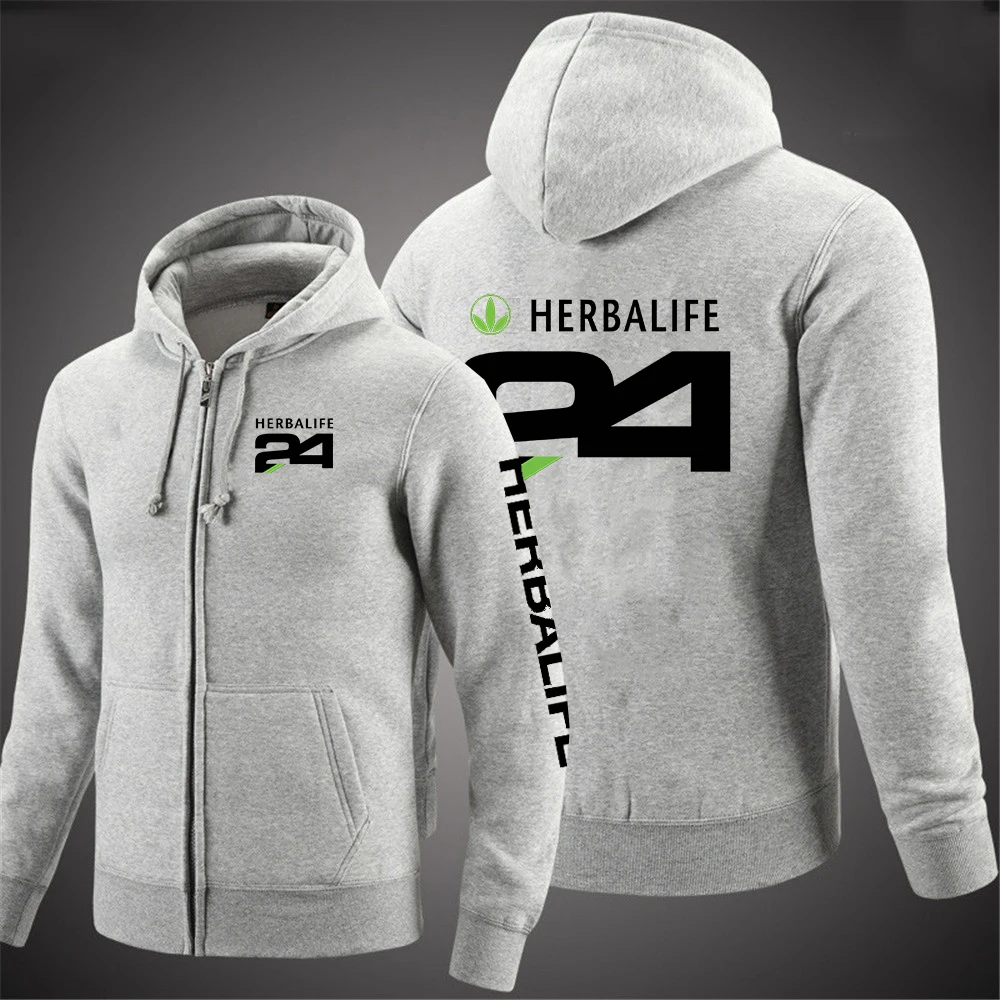 Herbalife модная мужская повседневная толстовка с капюшоном и длинным рукавом |