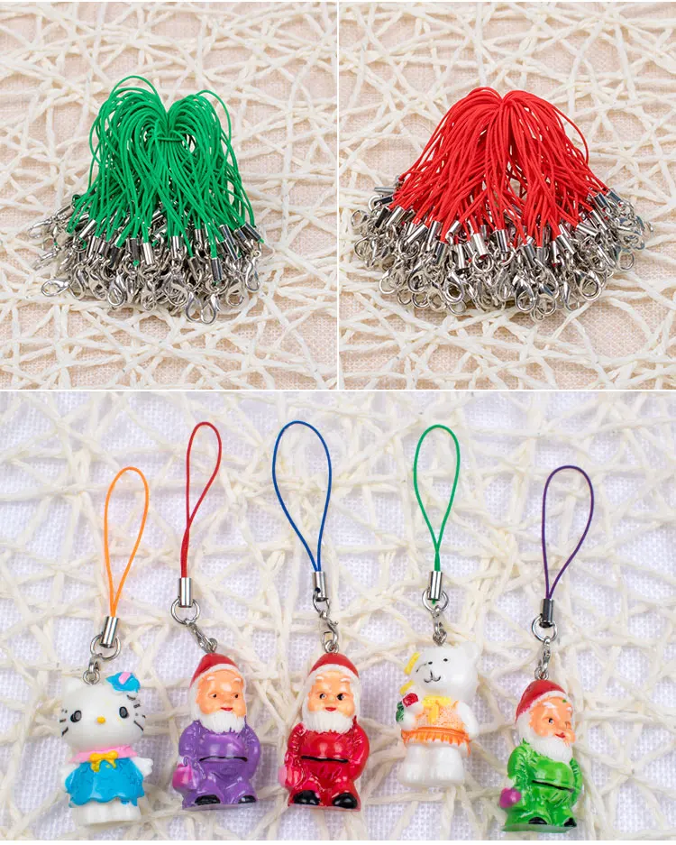 Лобстер Кнопка мобильный телефон ключ висячая веревка глиняная кукла DIY