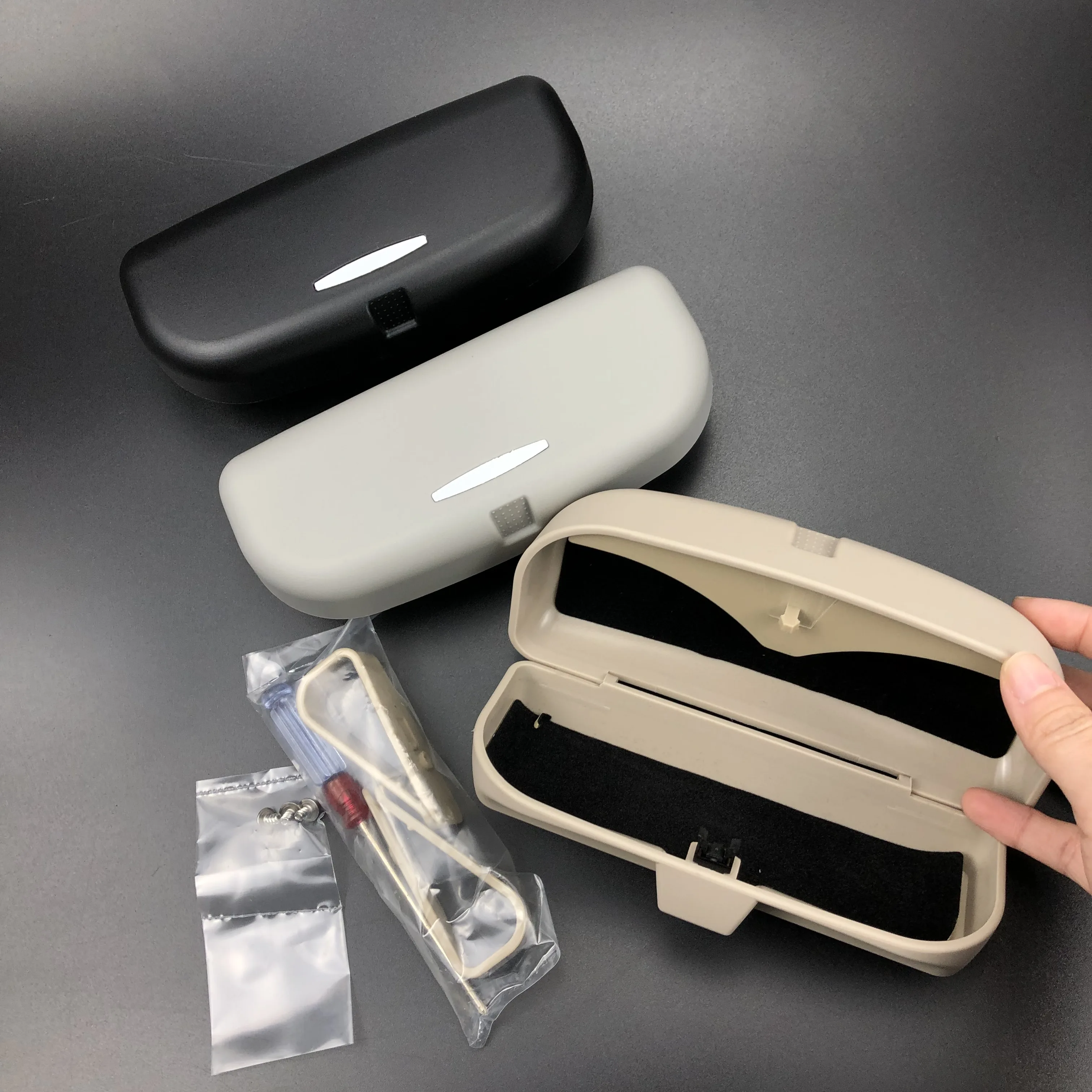 Чехол для автомобильного солнцезащитного козырька держатель очков Mitsubishi / Mazda