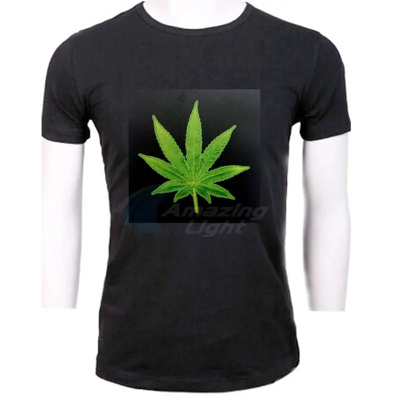 Мигающая футболка из 100% хлопка со светодиодной подсветильник кой | Автомобили и
