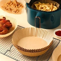 air fryer special oil absorbing paper food kitchen baking silicone oil paper pad disposable household paper bowl