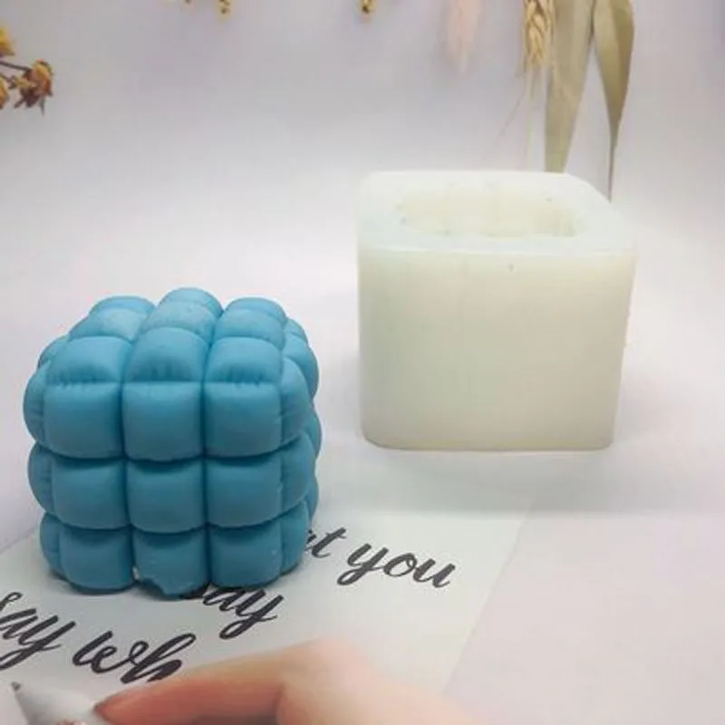 

Korean Style Candle Silicone Mould 3D Simulation Sofa Bubble Shape Aromatherapy Candle Soap Mold Candle Making