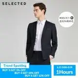 Мужская приталенная клетчатая куртка из овечьей шерсти повседневный деловой