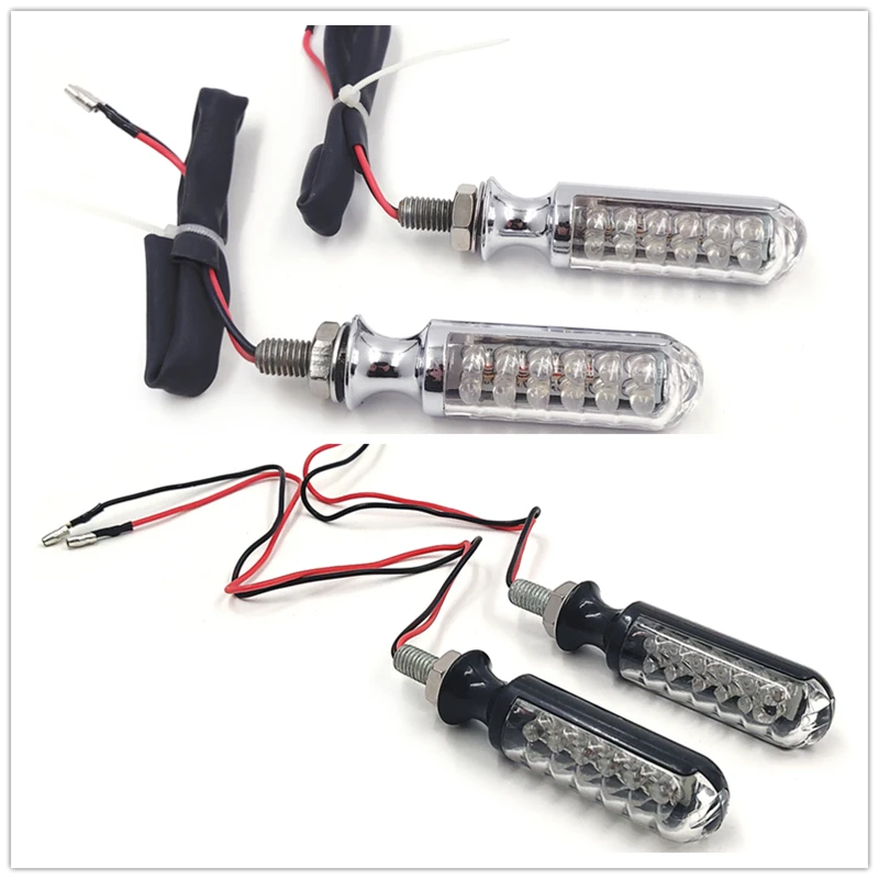 Amber Turn Signals Blinkers For Honda, Suzuki, Kawasaki Shadow V Star Vtx Vn Xvs Vt S