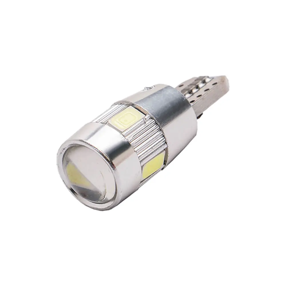 1 шт. T10 W5W CAN-шина без ошибок 6 SMD 5630 5730 светодиодный ные фонари клиновидная лампа