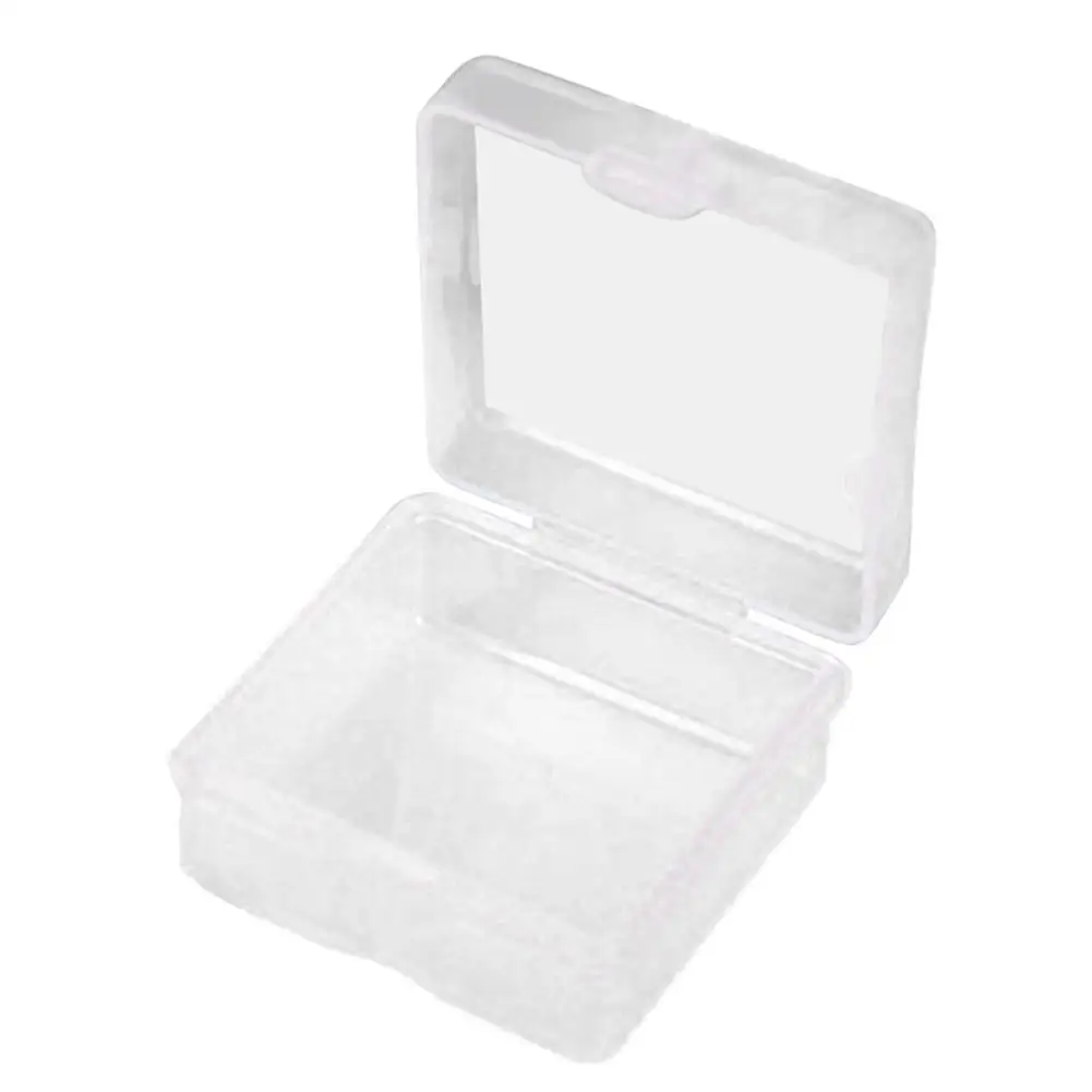 Пластиковый прямоугольный прозрачный ящик для хранения квадратные кольца