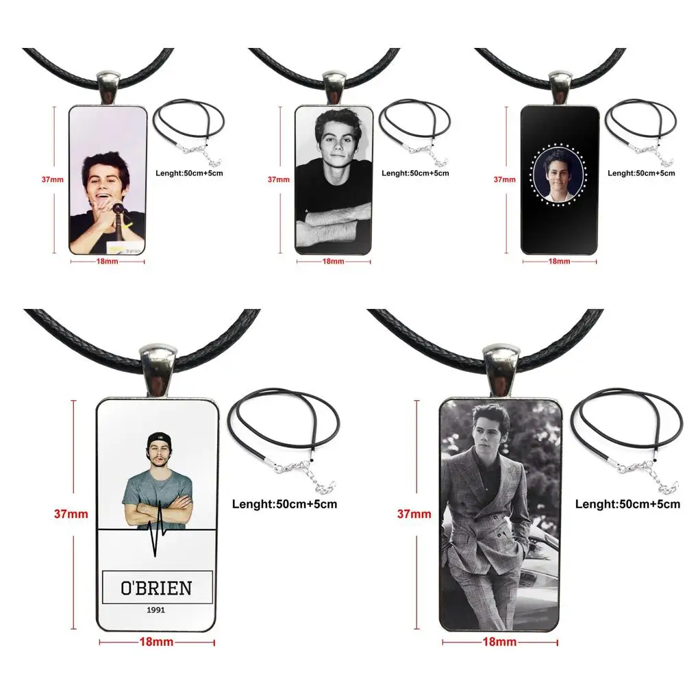 Винтаж ювелирные изделия Сталь Цвет Стекло колье с кабошоном кулон длинные