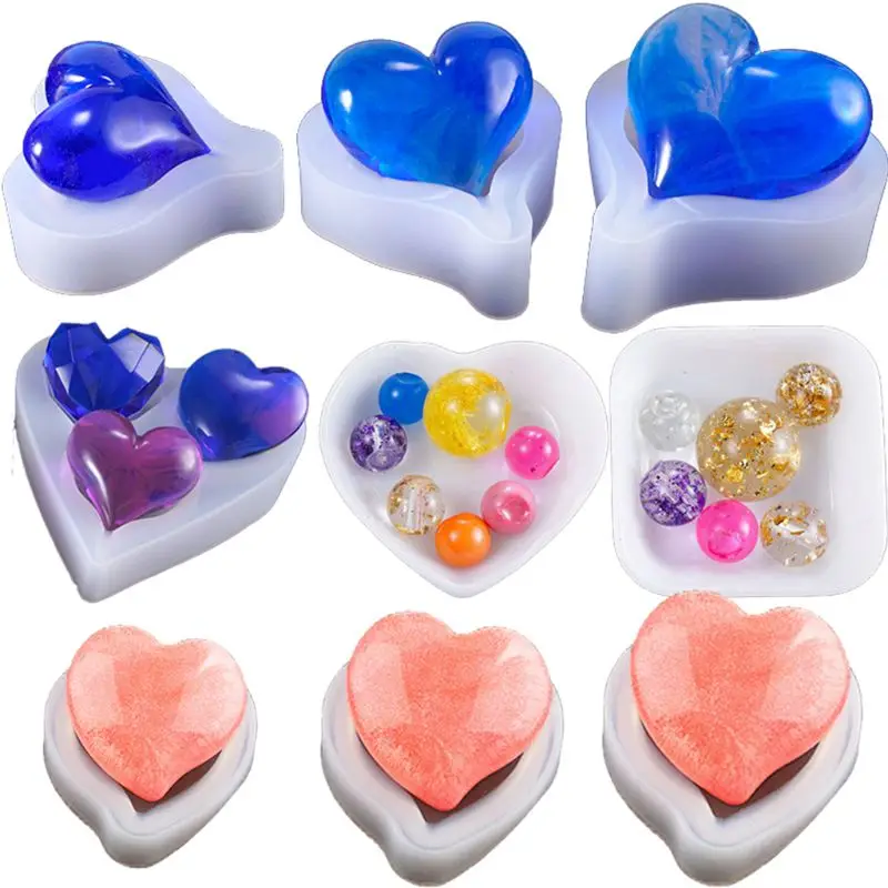 

Heart-shaped Long Tail Silicone Mold Dry Flower Resin Decoration Craft Diy Long Tail Love Epoxy Mold Jewellery Tools