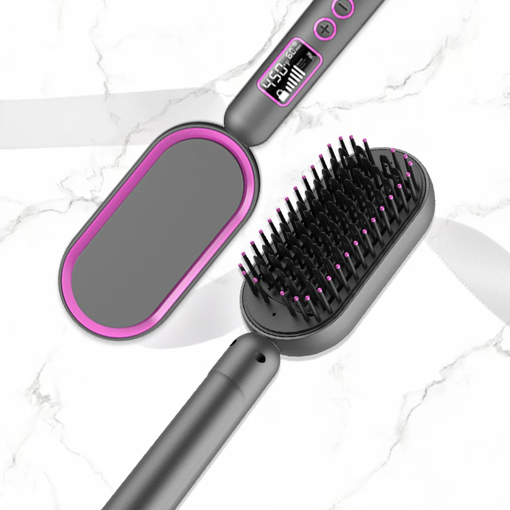 

Multifunctional Hot Air Comb Straight And Curling Dual-Purpose Negative Ion Hair Straightening Comb And Curling Device