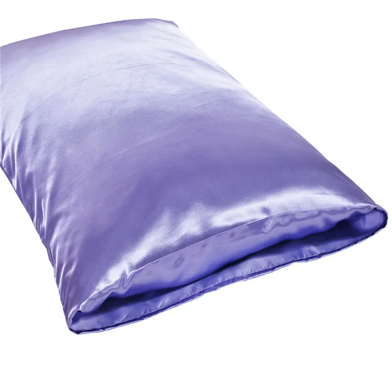 2 х Мягкий Шелковый Чехол подушка с имитацией тутового шелкопряда однотонный