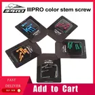 6 шт.компл. разноцветные винты с титановым покрытием для руля велосипеда, M5 * 18 мм