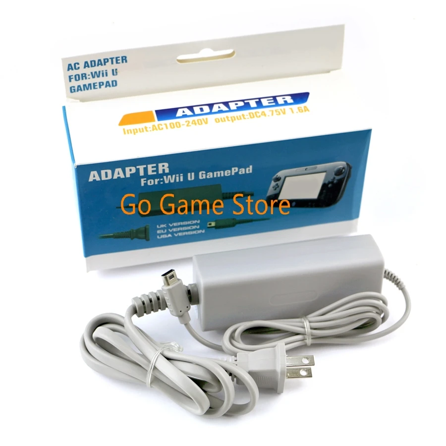 1 шт. для контроллера геймпада Nintendo Wii U вилка стандарта США и европейского адаптер