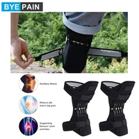 1pair upgrade power knee stabilizer pads knee brace with 3 powerful springs breathable protective booster gear for unisex