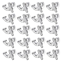20 pieces bass drum claw hooks for drum parts accessories percussion instrument parts silver