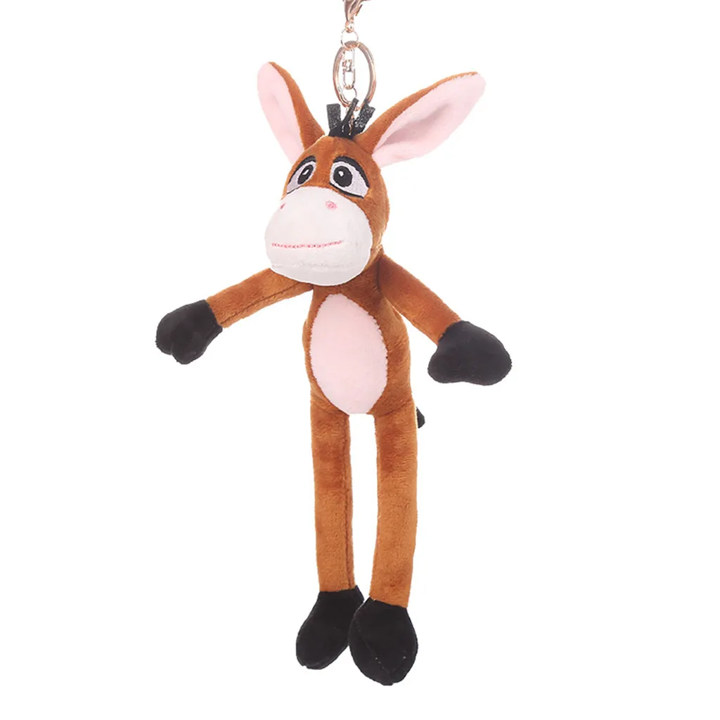 

Cute Little Donkey Pendant Little Donkey Birthday Gifts Keychain Fun Plush Doll Classic Children Toy