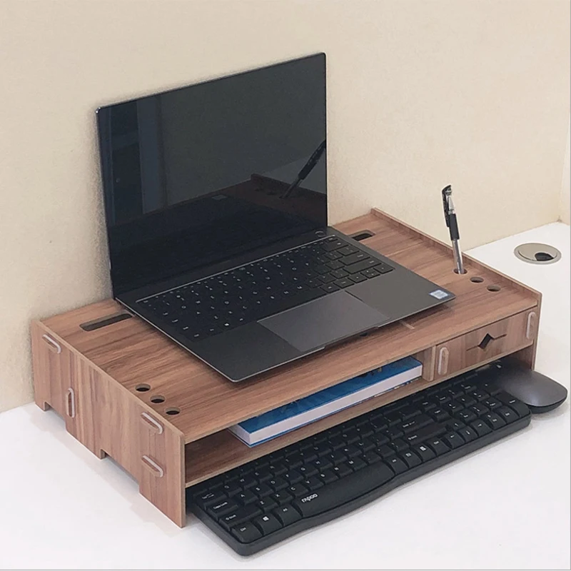 Multifunction Desktop Monitor Stand Laptop Cooler Computer Desk Organizer Screen Riser Holder for Notebo |