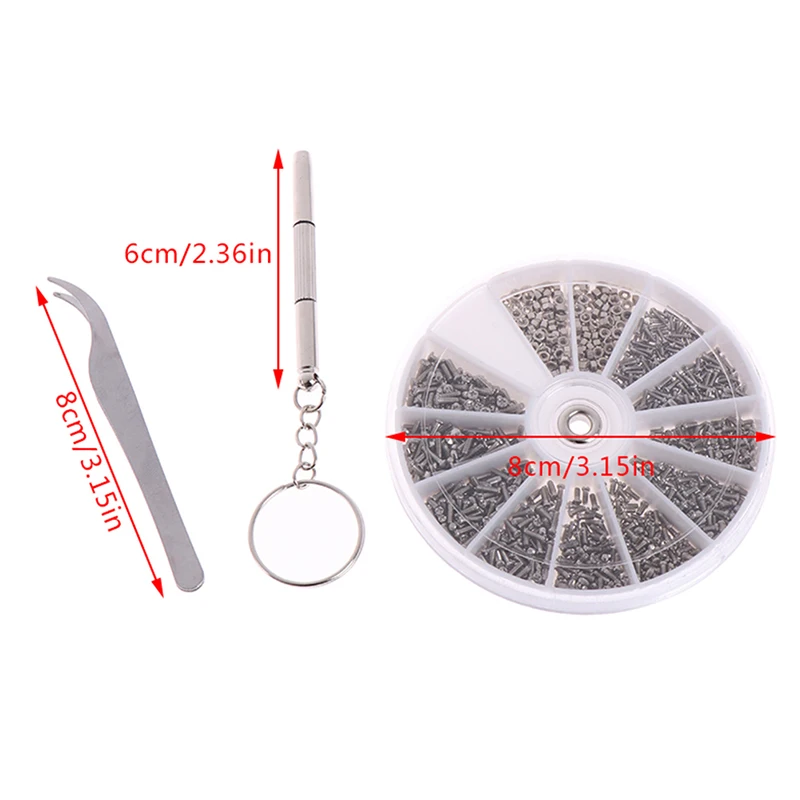 Набор инструментов для ремонта миниатюрных винтов и гаек с микро-отверткой