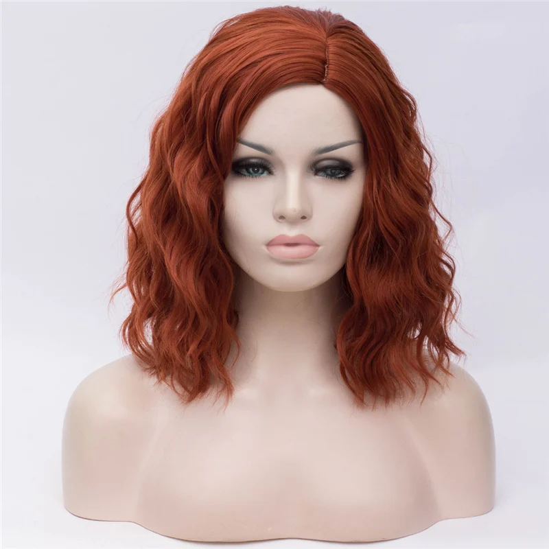 MSI Wigs женские розовые парики Короткие вьющиеся термостойкие 14 дюймов Синтетические волосы зеленый парик для черно-белых женщин косплей боб парики