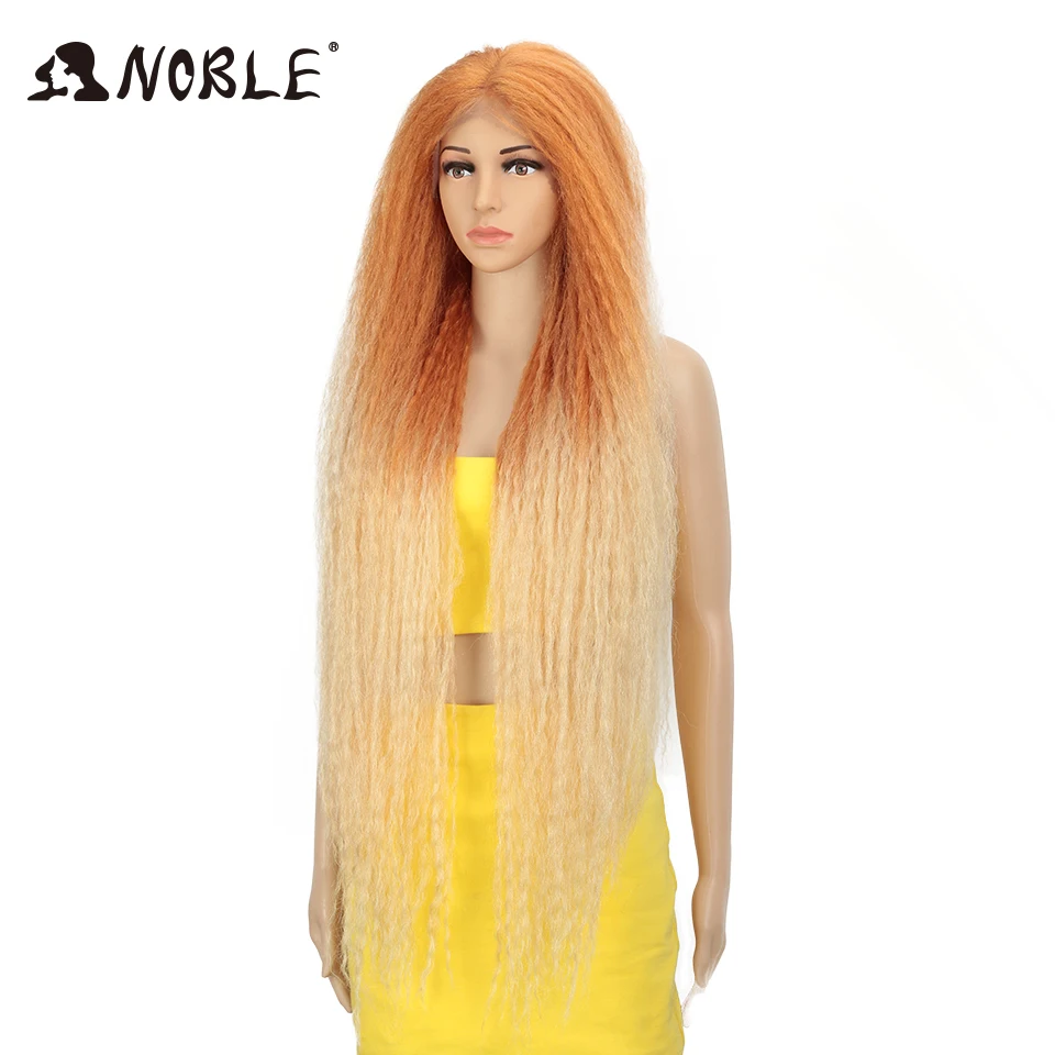 Noble Cosplay Wig Long Braided Wig 38inch Synthetic Lace Front Wigs For Women Pink Green Wig Lace Front Wigs For Black Women