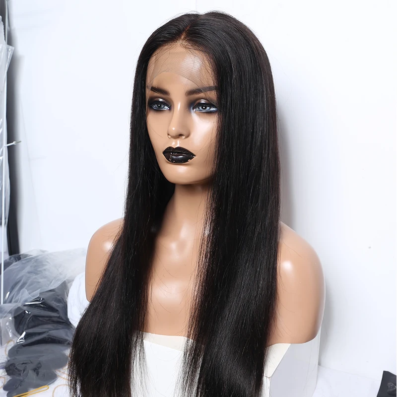 13X6 прозрачные парики на сетке для женщин невидимые из человеческих волос Staright