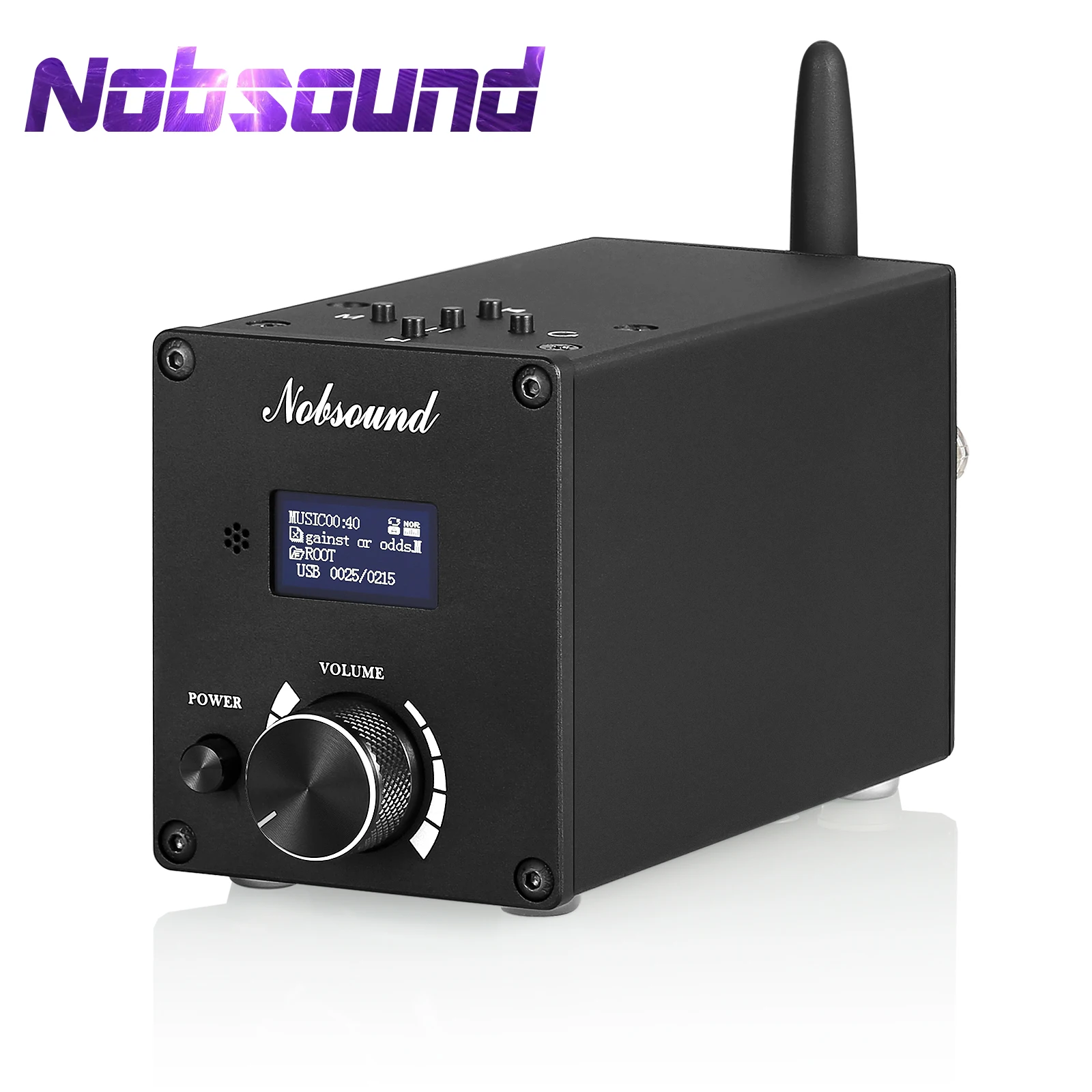 

Цифровой усилитель Nobsound, Hi-Fi Bluetooth 5,0, USB, DAC, стереоусилитель для настольного компьютера, U-disk/TF музыкальный проигрыватель w/ IR, управление чере...