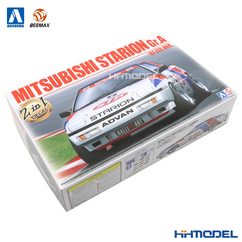 

1/24 AOSHIMA BEEMAX Plastic Assembled Car Model Toy Starion Gr.A1987 JTC #B24023