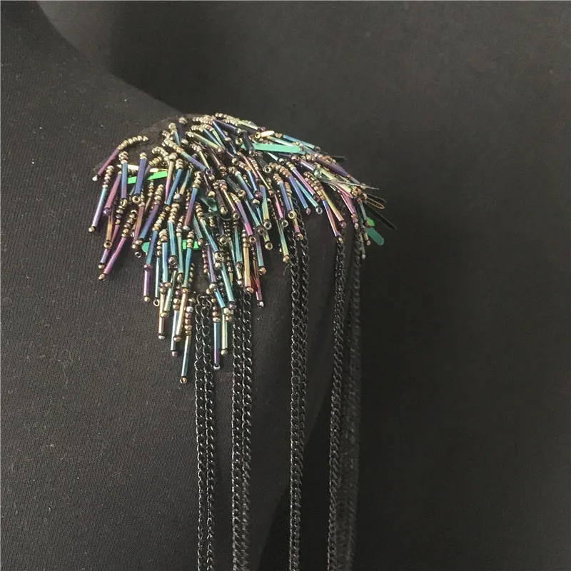 X M price for 2 pcs Ручная работа A99 epaulette ювелирные изделия кисточкой большое плечо брошь погоны/погоны Шипы/escapulario Блейзер аксессуары/булавка - Цвет: X M price for 2 pcs
