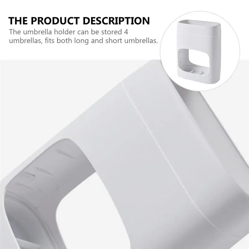 

1Pc White Umbrella Rack Indoor Umbrella Holder Stand with Removable Drip Tray