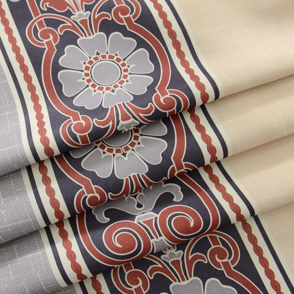 Простой дизайн напечатаны затемнение занавес слепое современный занавес|printed