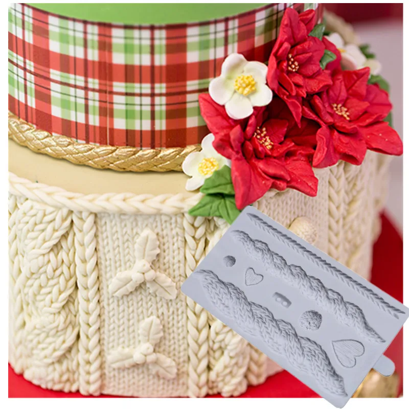 

1pc Sweater cake mold fondant mold silicone mould cake decorating tools DIY cake baking Tools FTM1436