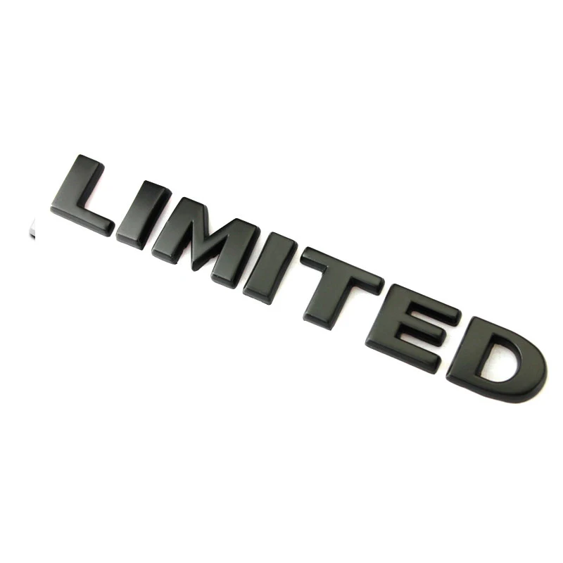 Black Dsycar 1 шт. 3D металлический ограниченный автомобильный боковой крыло задний багажник эмблема значок наклейки для JEEP Wrangler Компас Commander Cherokee - Название цвета: Black