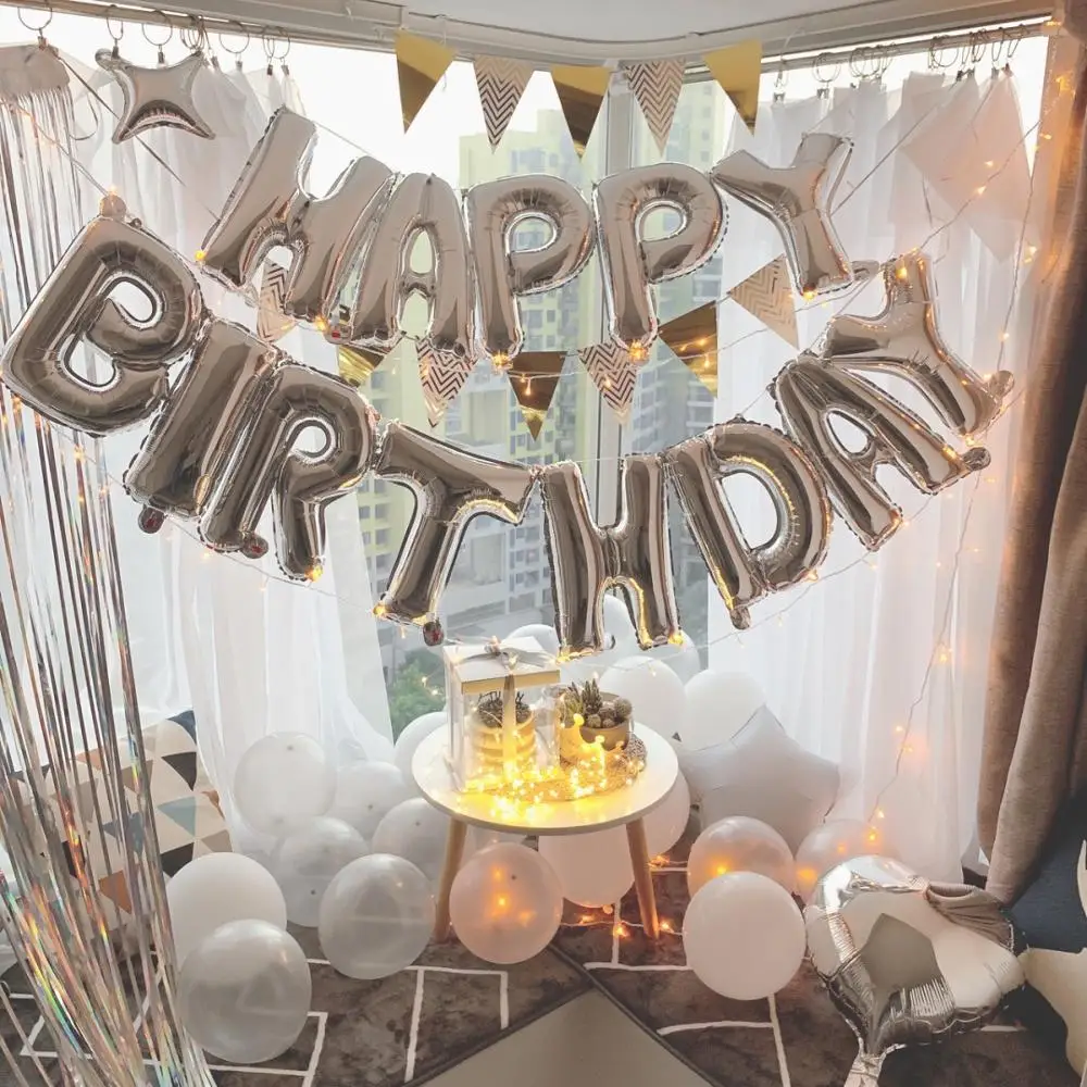 13pcs Happy Birthday Decoration Balloons silver blue Letter Foil Ballons Birthday Party Decorations Globos Balony Anniversaire
13pcs Happy Birthday Decoration Balloons silver blue Letter Foil Ballons Birthday Party Decorations Globos Balony Anniversaire