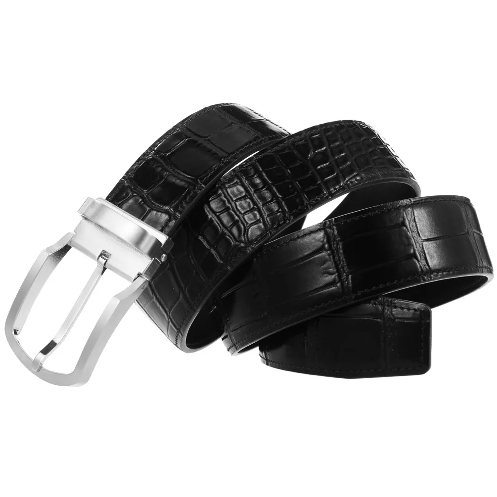 

FANGE Luxury Brand Senior Men Belt High Quality Male Cowskin Leather Belt Stainless Steel Pin Buckle Fashion Designer FG7003-1