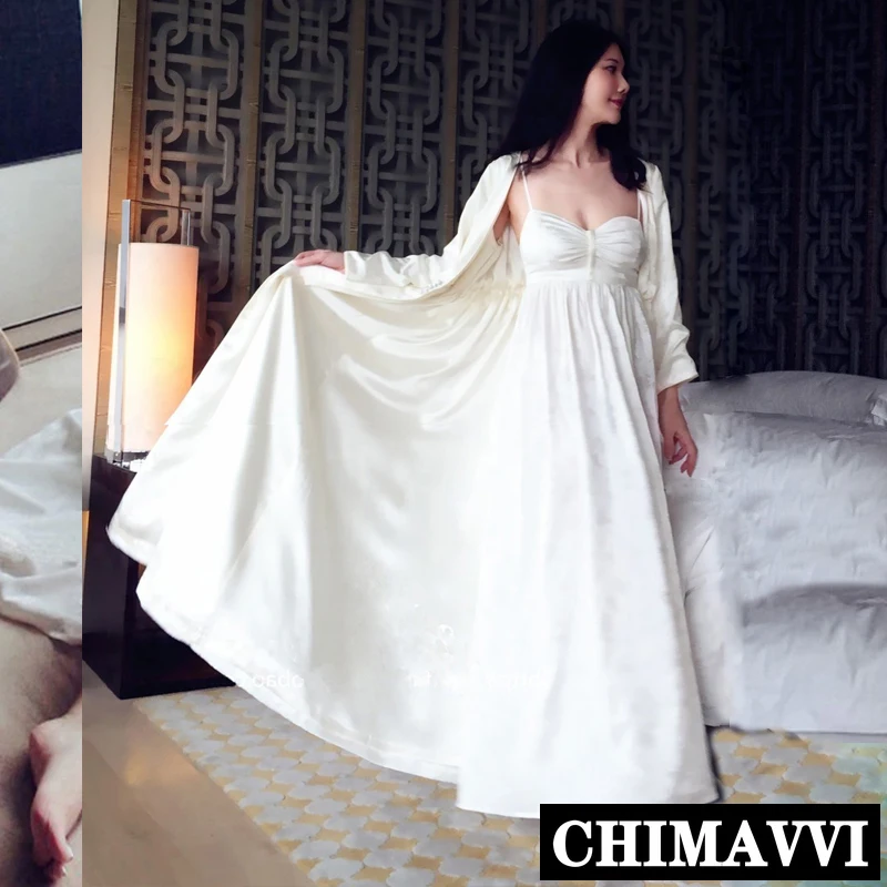 Комплект пижамный Женский шелк цвет в ассортименте S M L XL XXL 2 шт/комплект | Женская