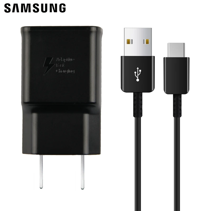 US With Type-C Cable Samsung Оригинальное быстрое зарядное устройство для путешествий EP-TA200 type-c кабель для Galaxy S10 X S10 Plus S10+ S10e S9 S9 Plus SM-G9750 - Тип штекера: US With Type-C Cable